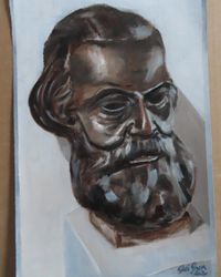 Bronzeskulptur, Karl Marx